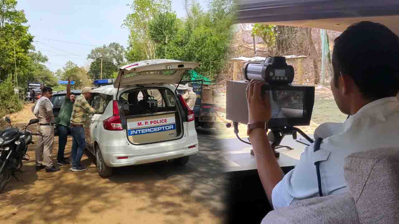 यातायात पुलिस की कार्रवाई: स्पीडोमीटर से जांची वाहनों की गति, काटे गए चालान