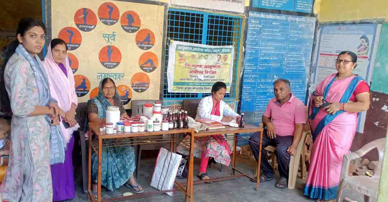 निशुल्क स्वास्थ्य शिविर डेठी: जीरावेह आयुष्मान आरोग्य मंदिर द्वारा 83 हितग्राहियों को मिला लाभ